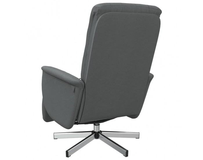 Sonata H Масажен реклайнер стол с поставка за крака, тъмносив, текстил