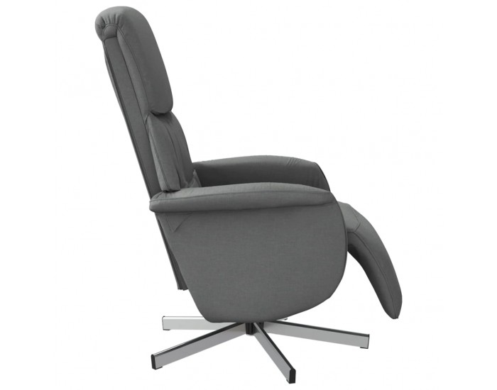 Sonata H Реклайнер стол с поставка за крака, тъмносив, плат