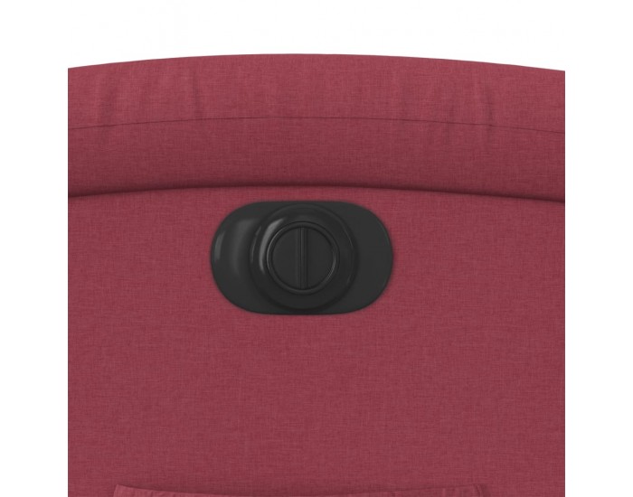 Sonata H Електрически стол реклайнер, виненочервен, текстил