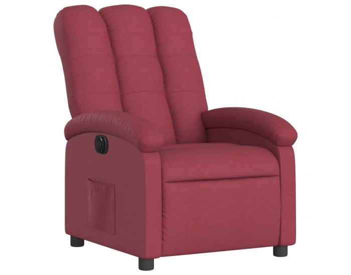 Sonata H Електрически стол реклайнер, виненочервен, текстил