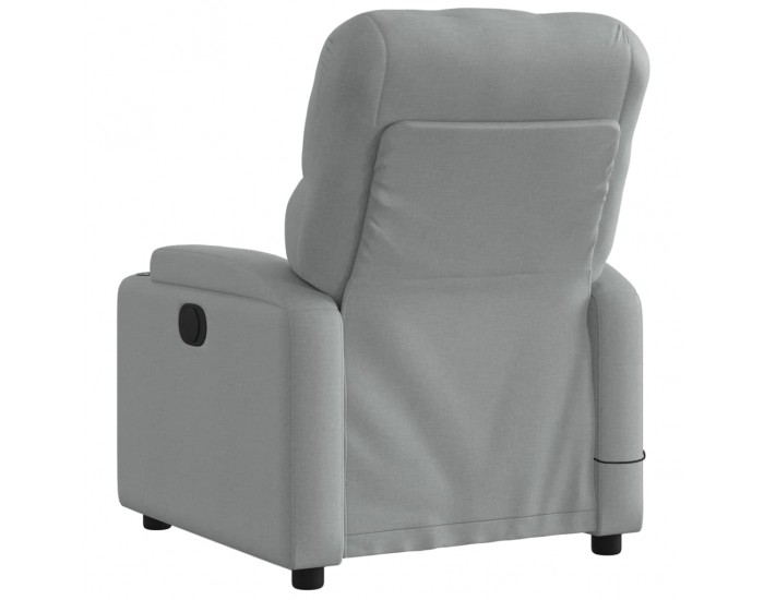 Sonata H Електрически масажен реклайнер стол, светлосив, текстил