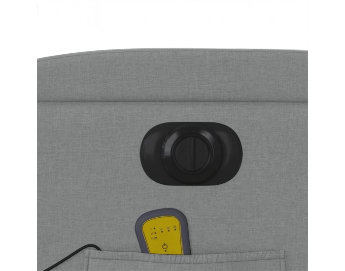 Sonata H Електрически масажен реклайнер стол, светлосив, текстил