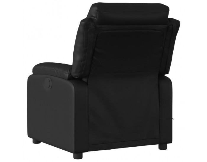 Sonata H Електрически масажен реклайнер стол, черен, изкуствена кожа