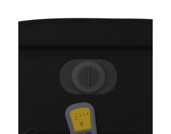 Sonata H Електрически масажен реклайнер стол, черен, изкуствена кожа