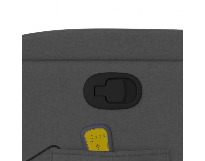 Sonata H Изправящ масажен реклайнер стол,тъмносив, текстил