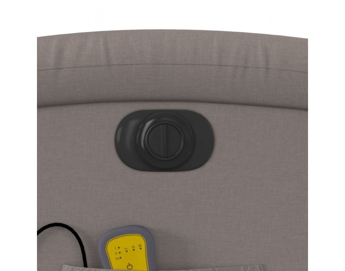 Sonata H Електрически изправящ масажен реклайнер стол таупе текстил