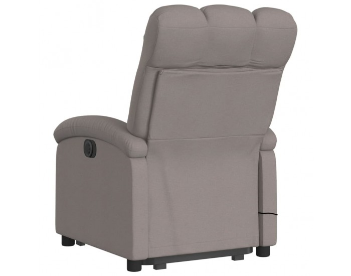 Sonata H Електрически изправящ масажен реклайнер стол таупе текстил