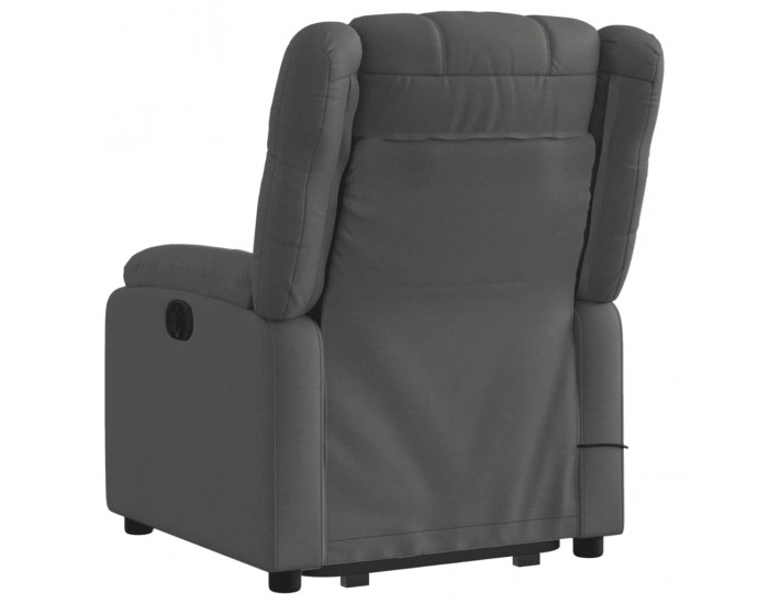 Sonata H Изправящ масажен реклайнер стол,тъмносив, текстил