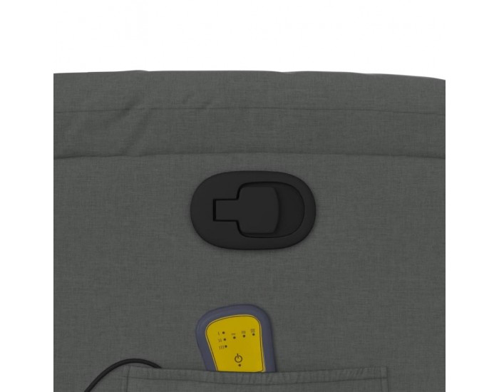 Sonata H Изправящ масажен реклайнер стол,тъмносив, текстил