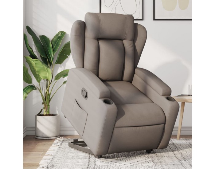 Sonata H Изправящ реклайнер стол, таупе, текстил