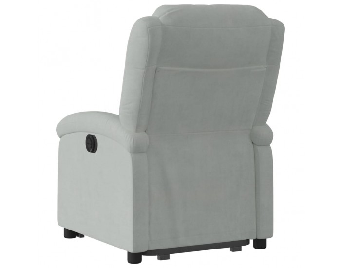 Sonata H Изправящ реклайнер стол, светлосив, кадифе