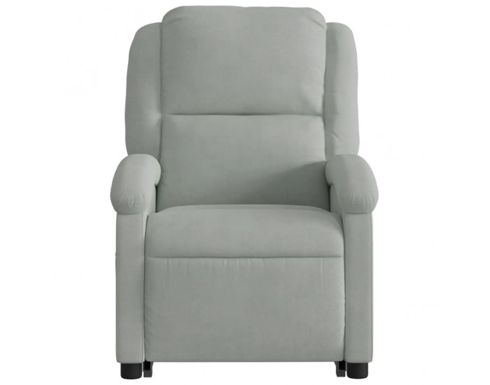 Sonata H Изправящ реклайнер стол, светлосив, кадифе