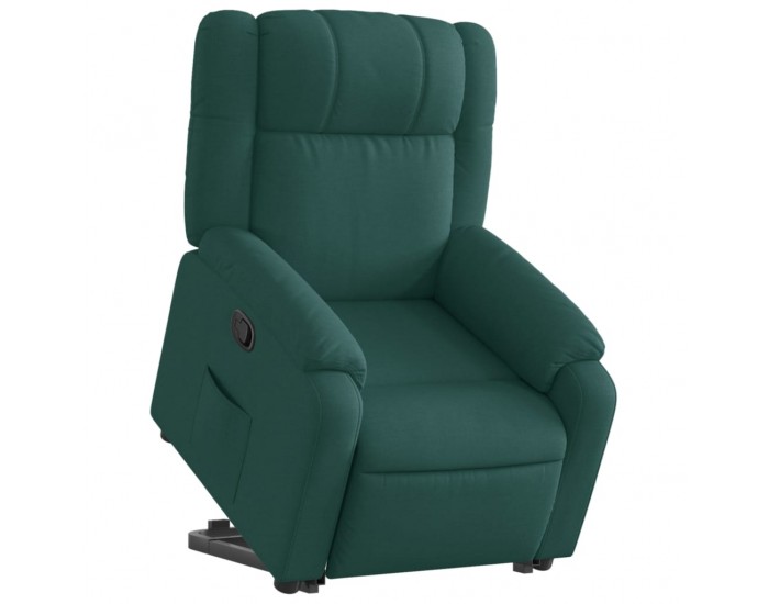 Sonata H Изправящ реклайнер стол, тъмнозелен, текстил