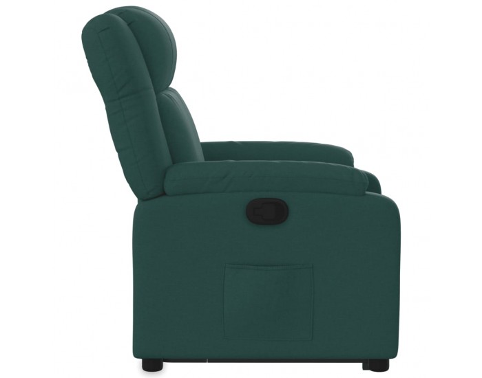 Sonata H Изправящ реклайнер стол, тъмнозелен, текстил