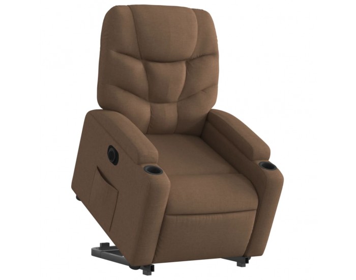 Sonata H Електрически изправящ реклайнер стол, кафяв, текстил