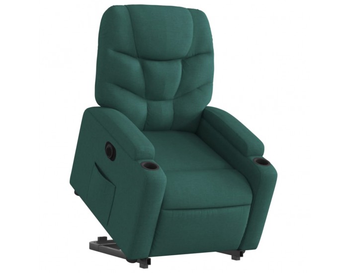 Sonata H Електрически изправящ реклайнер стол, тъмнозелен, текстил