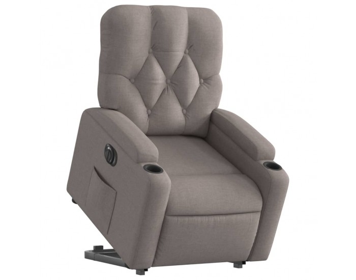 Sonata H Електрически изправящ реклайнер стол, таупе, текстил