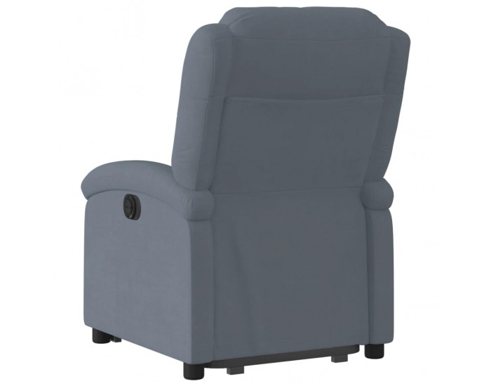 Sonata H Електрически изправящ реклайнер стол, тъмносив, кадифе