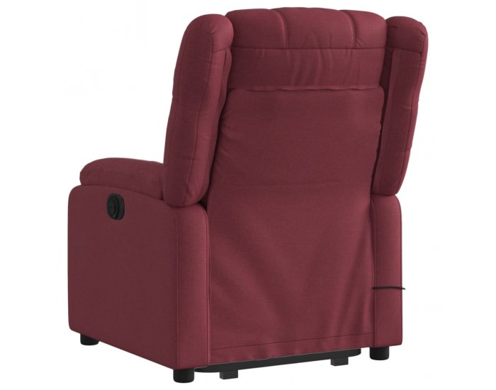 Sonata H Електрически изправящ масажен реклайнер виненочервен текстил