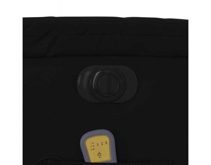 Sonata H Електрически изправящ масажен реклайнер стол, черен, еко кожа