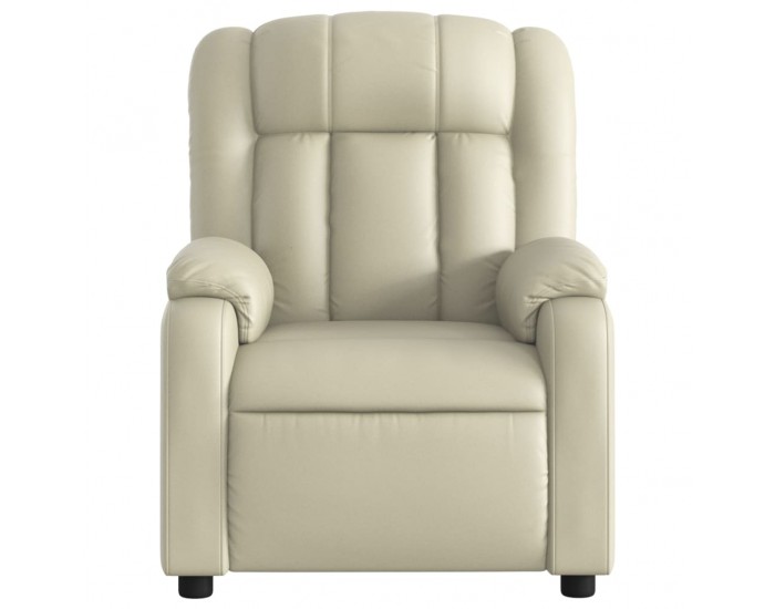 Sonata H Масажен стол реклайнер, кремав, изкуствена кожа