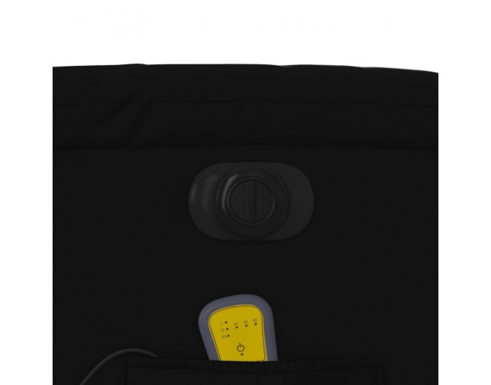 Sonata H Електрически масажен реклайнер стол, черен, изкуствена кожа