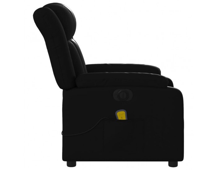 Sonata H Електрически масажен реклайнер стол, черен, изкуствена кожа