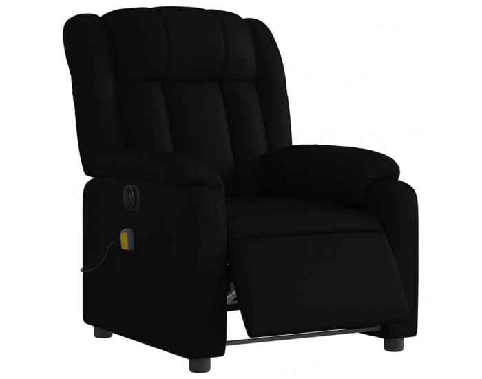 Sonata H Електрически масажен реклайнер стол, черен, изкуствена кожа