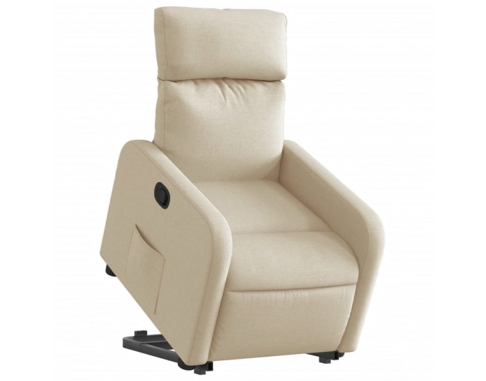 Sonata H Изправящ реклайнер стол, кремав, текстил