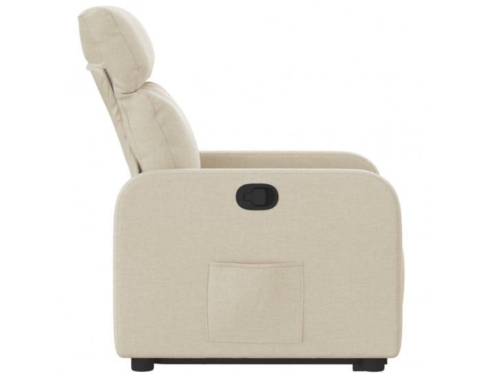 Sonata H Изправящ реклайнер стол, кремав, текстил