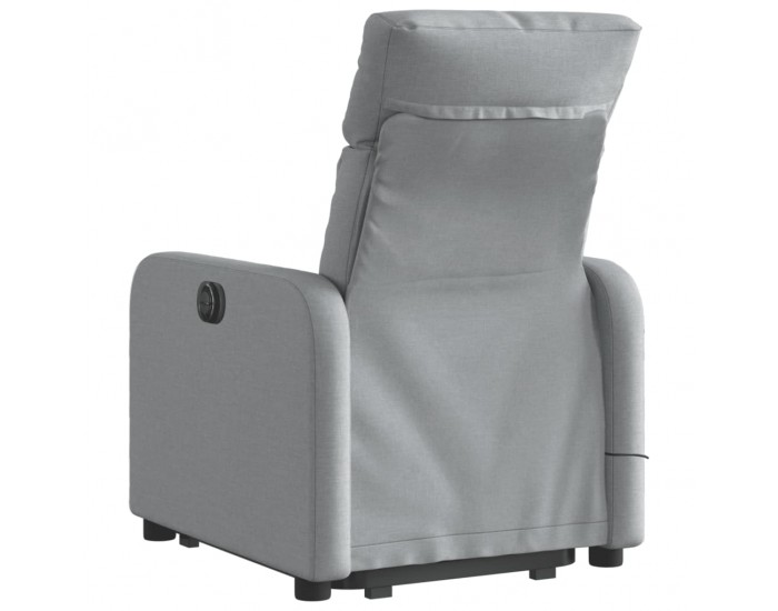 Sonata H Електрически изправящ масажен реклайнер стол светлосив текстил