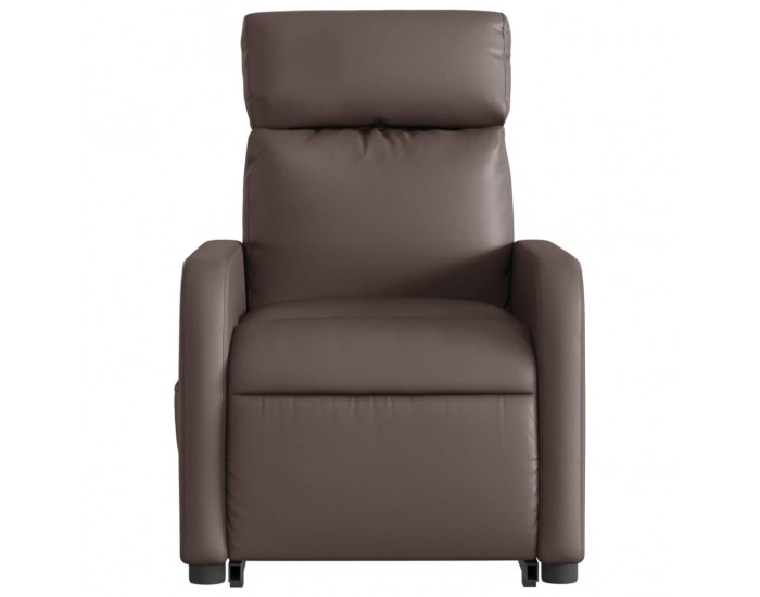 Sonata H Електрически изправящ масажен реклайнер стол, кафяв, еко кожа