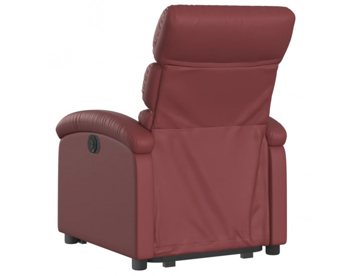 Sonata H Изправящ реклайнер стол, виненочервен, изкуствена кожа