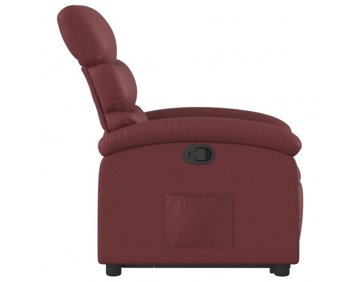 Sonata H Изправящ реклайнер стол, виненочервен, изкуствена кожа