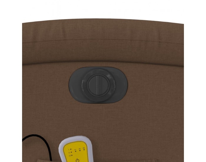 Sonata H Електрически масажен реклайнер стол, кафяв, текстил