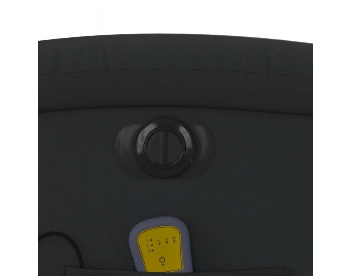 Sonata H Електрически масажен реклайнер стол, черен, естествена кожа