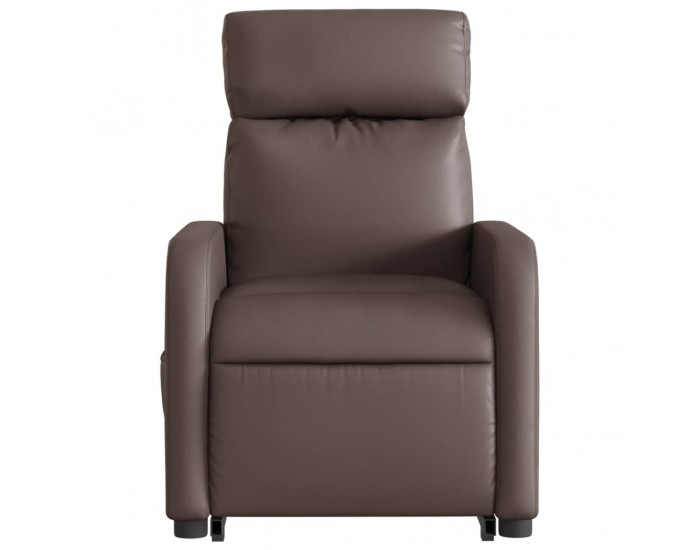 Sonata H Изправящ масажен реклайнер стол, кафяв, изкуствена кожа