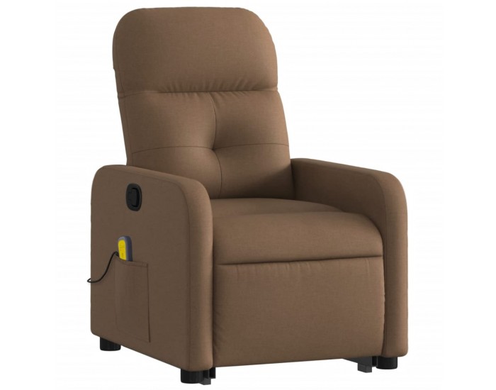 Sonata H Изправящ масажен реклайнер стол, кафяв, текстил