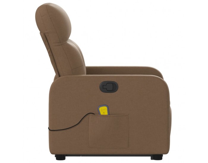 Sonata H Изправящ масажен реклайнер стол, кафяв, текстил