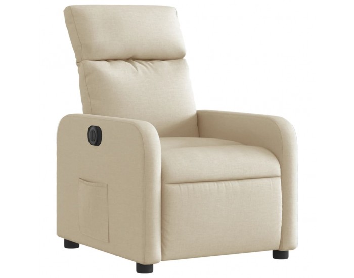 Sonata H Електрически стол реклайнер , кремав, текстил