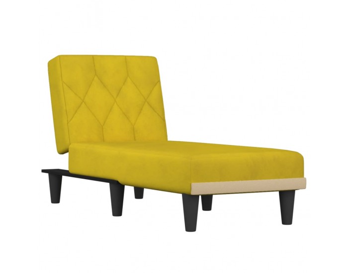Sonata H Кушетка, жълта, кадифе