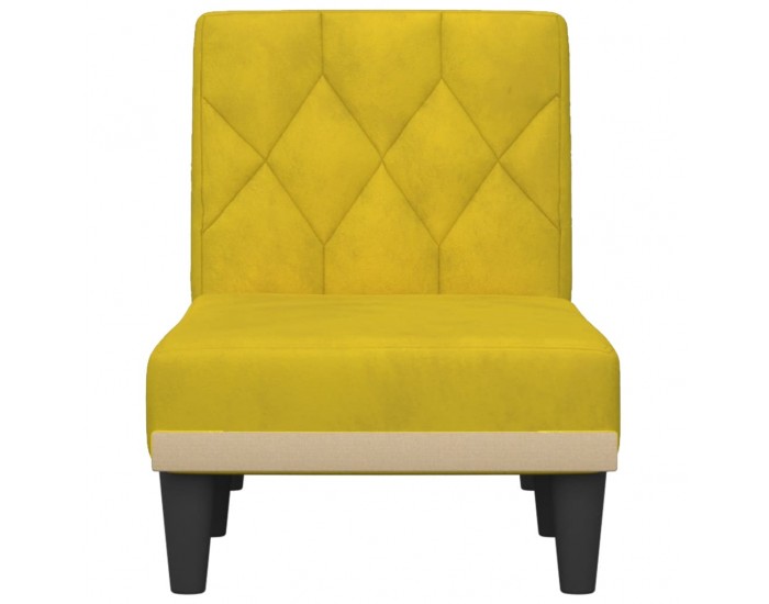 Sonata H Кушетка, жълта, кадифе