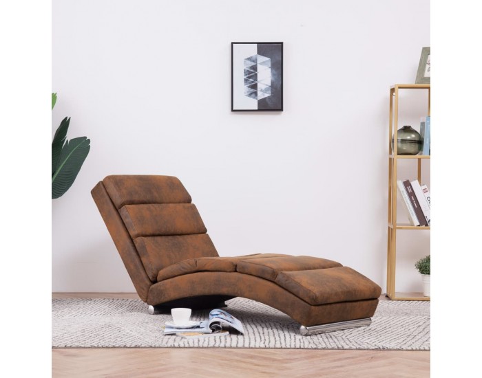 Sonata H Кушетка, кафява, изкуствен велур