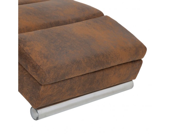 Sonata H Кушетка, кафява, изкуствен велур