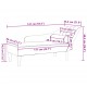 Sonata H Кушетка с възглавници, розова, кадифе
