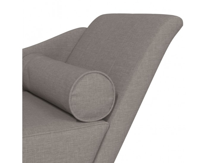 Sonata H Кушетка с възглавници, таупе, текстил