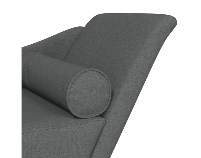 Sonata H Кушетка с възглавници, тъмносива, текстил