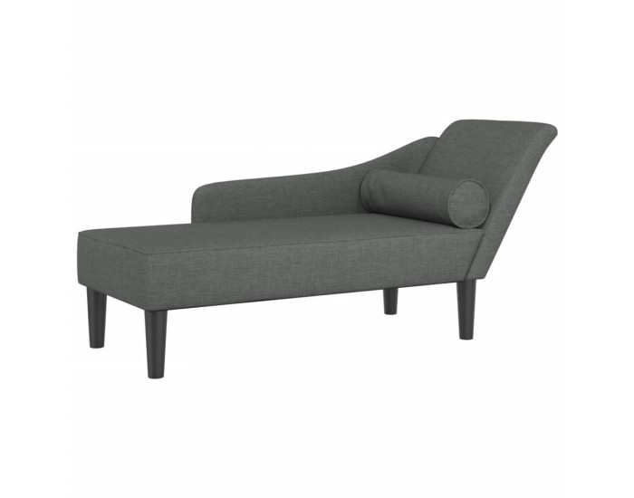 Sonata H Кушетка с възглавници, тъмносива, текстил
