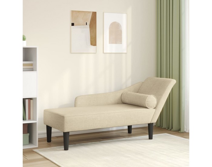 Sonata H Кушетка с възглавници, кремава, текстил