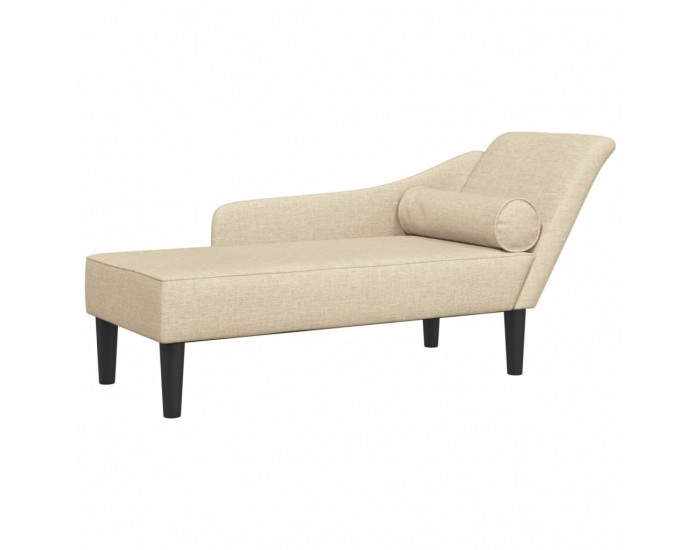 Sonata H Кушетка с възглавници, кремава, текстил